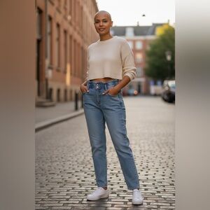 0287 • Blue Notes | Denim Mom Jeans XS/TP